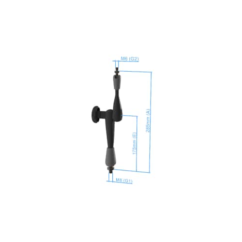 Swivel arm - lenght 285mm, AF25 product photo Back View L