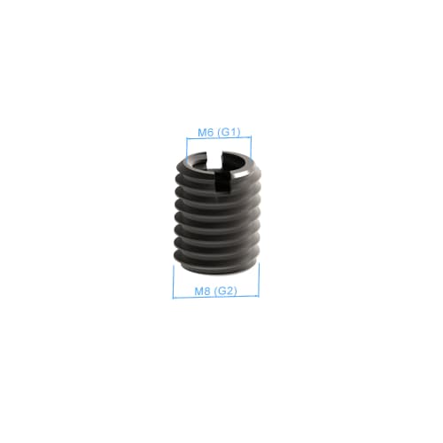 Reducer bush for Swivel arm - M8/M6, 2 pieces product photo Back View L
