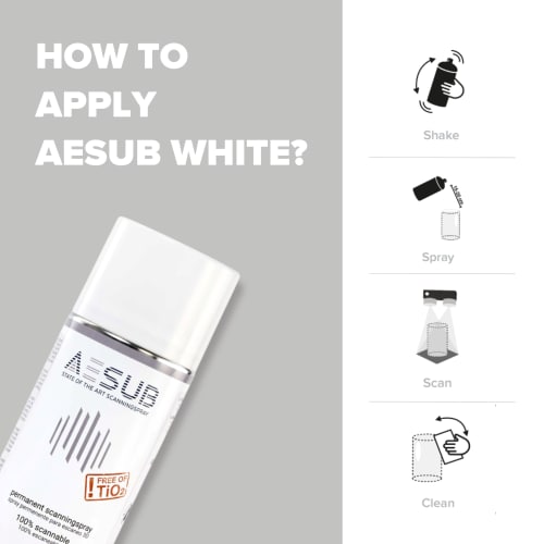 AESUB White, 1 case (12 cans), permanent product photo Back View L