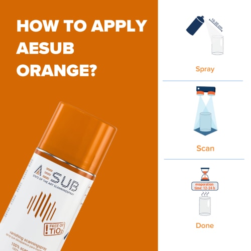 AESUB Orange, 1 can, vanishing, Scanning time approx. 4-8 h product photo Side View L