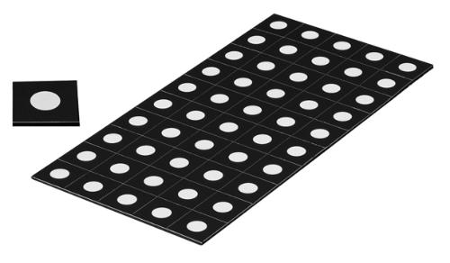 Reference Markers 5.0 mm, non-coded, white, magnetic, magnetic, 100 piece product photo Front View L