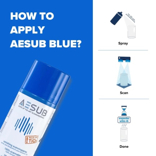 AESUB Blue, 1 can, vanishing, Scanning time approx 1-2 h product photo Back View L