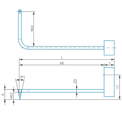 Stylus arm/Contour ML=58, MLE=25, B=7 product photo