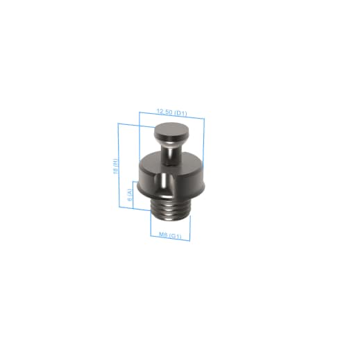 Combi bolt - M8, AF25, 10 pieces product photo Back View L
