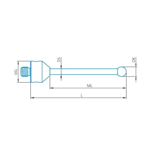 Stylus straight M5 DK3 L33 D!S pure product photo Front View L