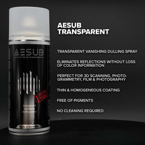 AESUB Transparent, 1 case (12 cans), vanishing, Scanning time approx. 1-2 h product photo Back View L