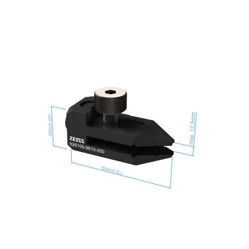 Parallel clamp with exchangeable jaws product photo Back View L