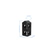 Deltablock simple 120&deg; - 25x25x56,25mm, AF25 product photo Back View S