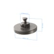 Bolt disk with stud - M32x1, AF25, 5 pieces product photo Back View S