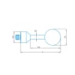 Stylus straight M5, DK19 L65.5 product photo