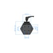 Pin cushion - rubberized pins 55x48,5, max N 150 product photo Side View S